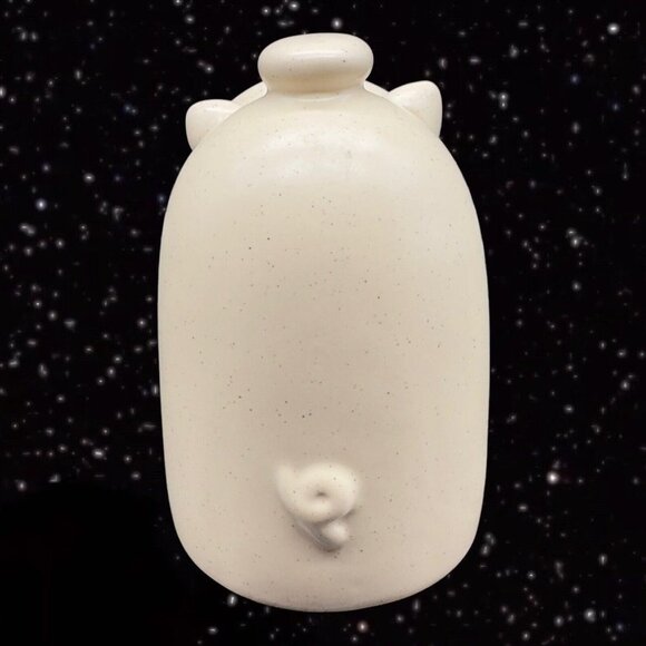 Ceramic Pig House Kitchen Scrubby Sponge Holder Light Brown Container 5”T 2.5”W - Picture 10 of 10